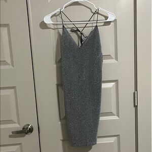 Chic Backless Gray Dress